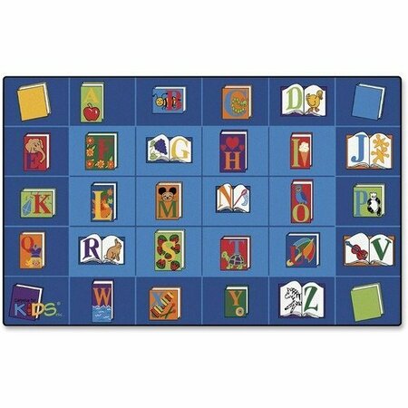 CARPETS FOR KIDS Seating Rug, Read By Book, 5ft 10inx8ft 4in, Rectangle, Multi CPT2600